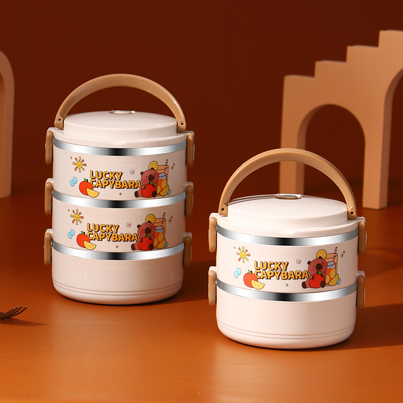 小皮巴拉卡通便当盒