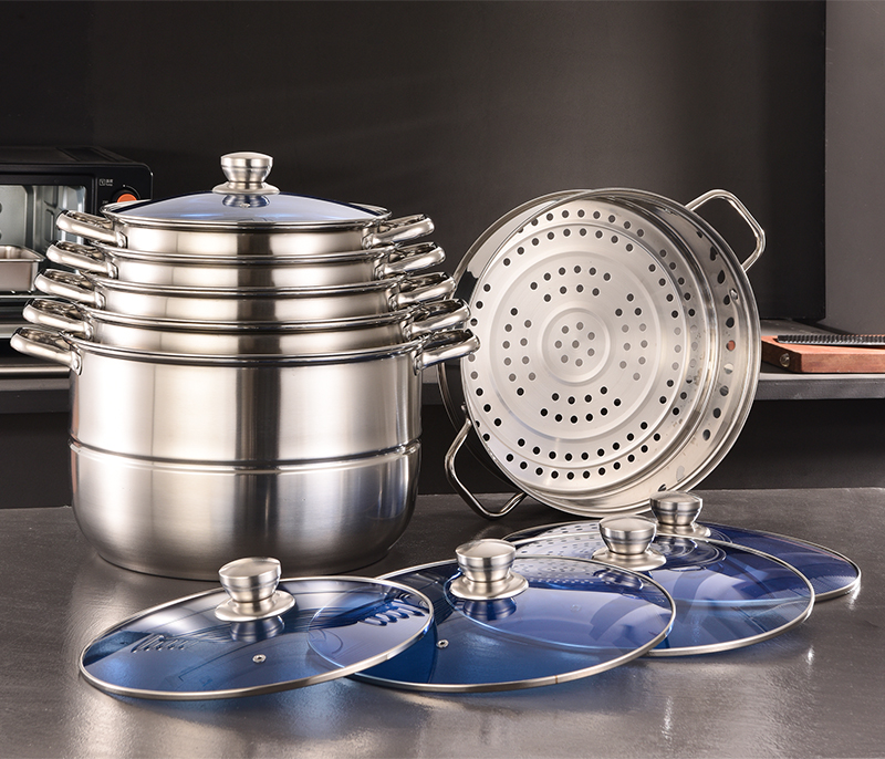 蓝盖十一件锅套装
