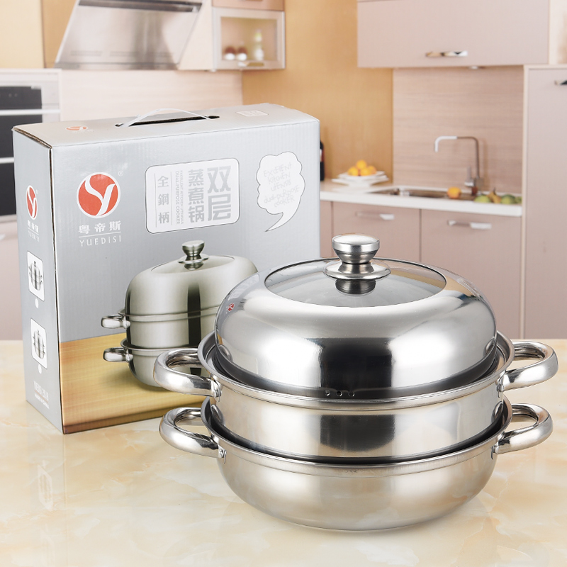 单三层组合盖蒸锅