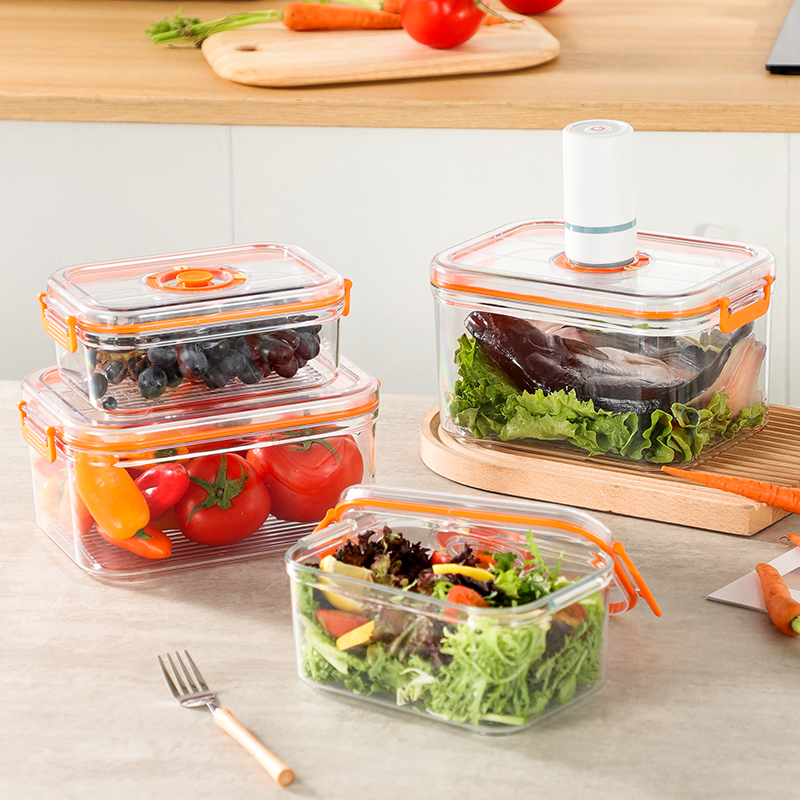 真空保鲜盒透明PC款