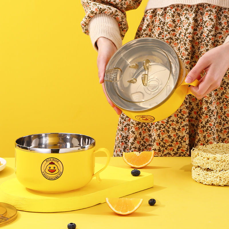 小黄鸭支架泡面碗