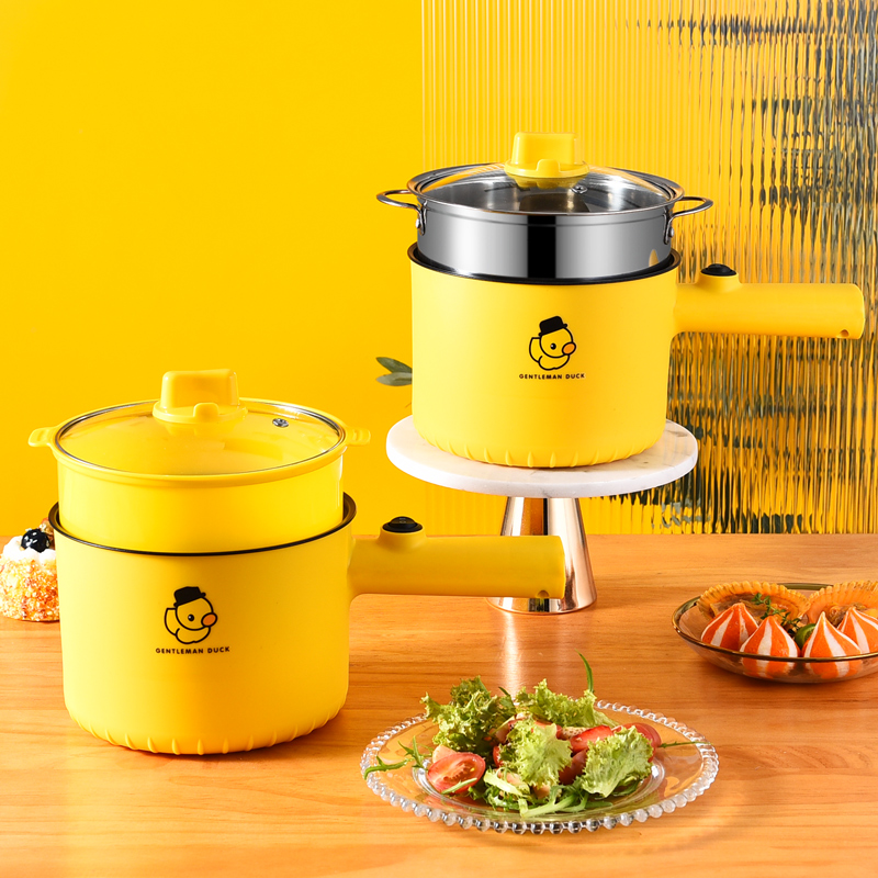18cm长柄黄鸭电煮锅