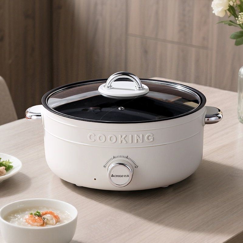 志高圆银鸳鸯电锅